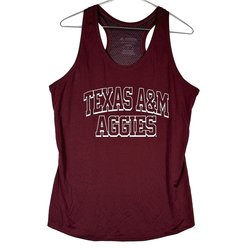 Augusta Sportswear Texas A&M Racerback Maroon Ladies Tank Top Size Large